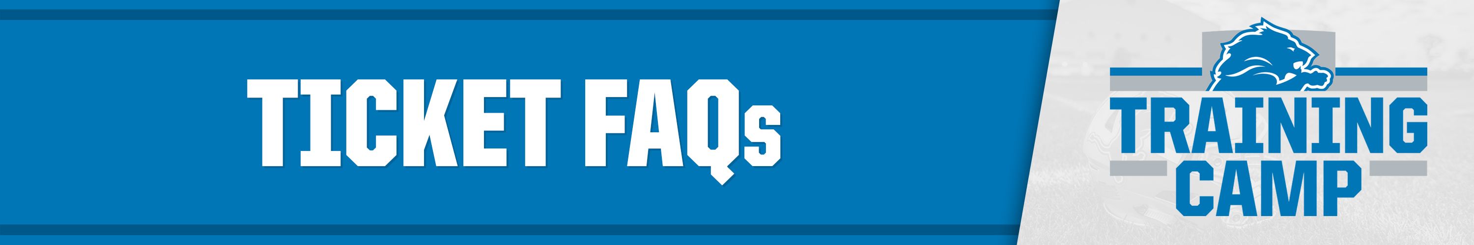 Training Camp Ticket FAQs Banner