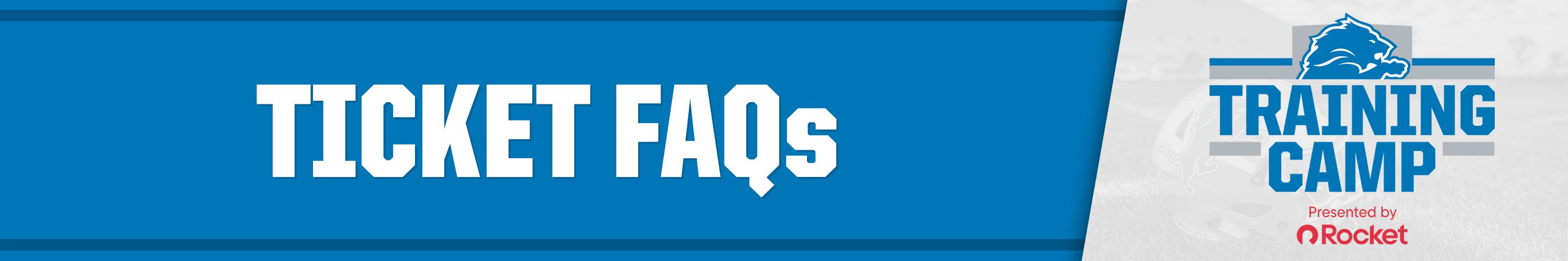 Training Camp Ticket FAQs Banner