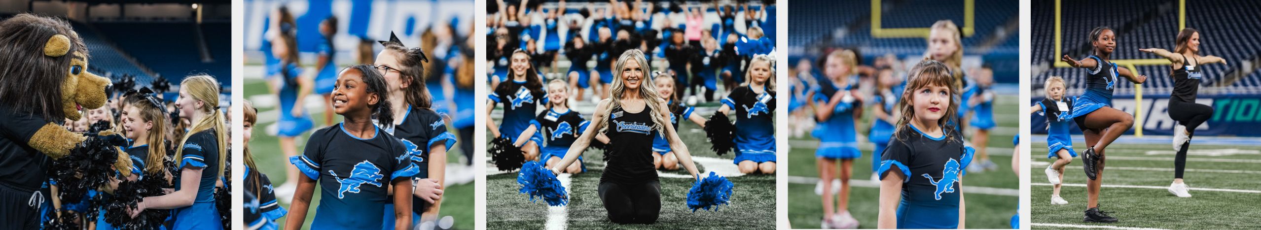 Detroit Lions Junior Cheerleaders Program Header