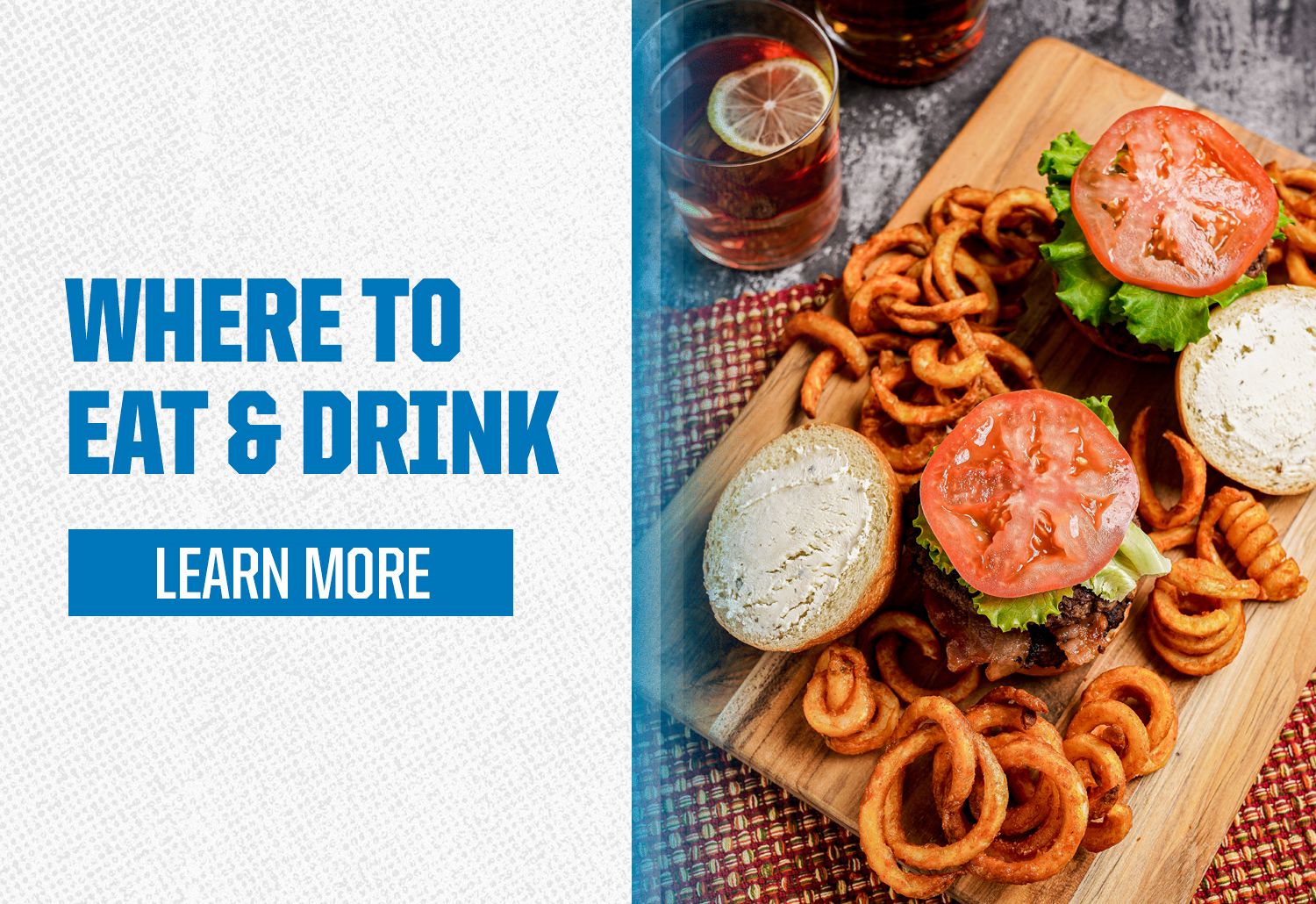 Click here to learn where to eat and drink at Ford Field