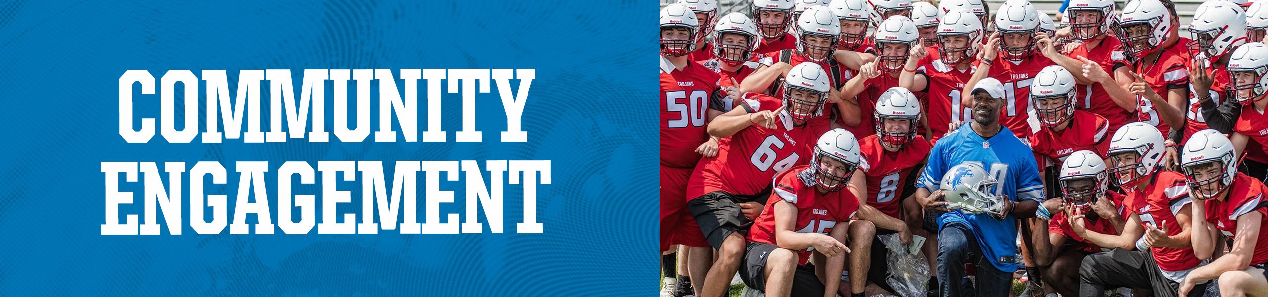 Detroit Lions Community Engagement Header