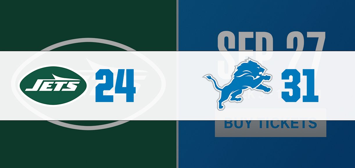 Regular Season Week 3 Jets vs Lions Buy Tickets