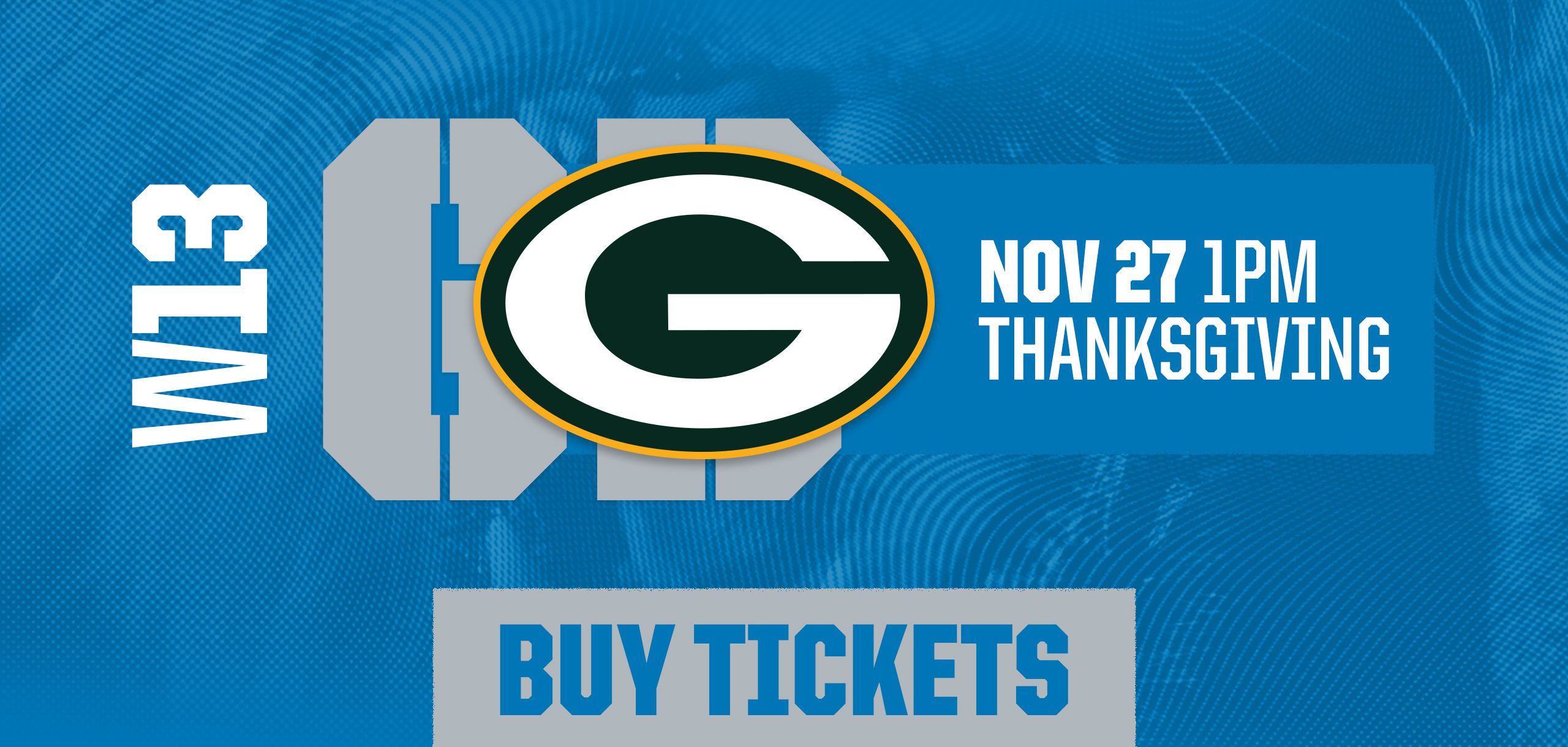 Regular Season Week 13 Packers vs Lions Buy Tickets