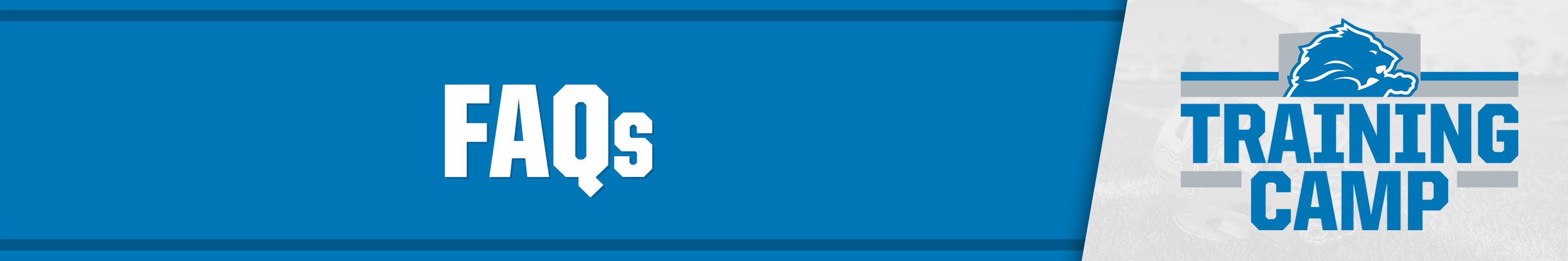 Training Camp FAQs Banner