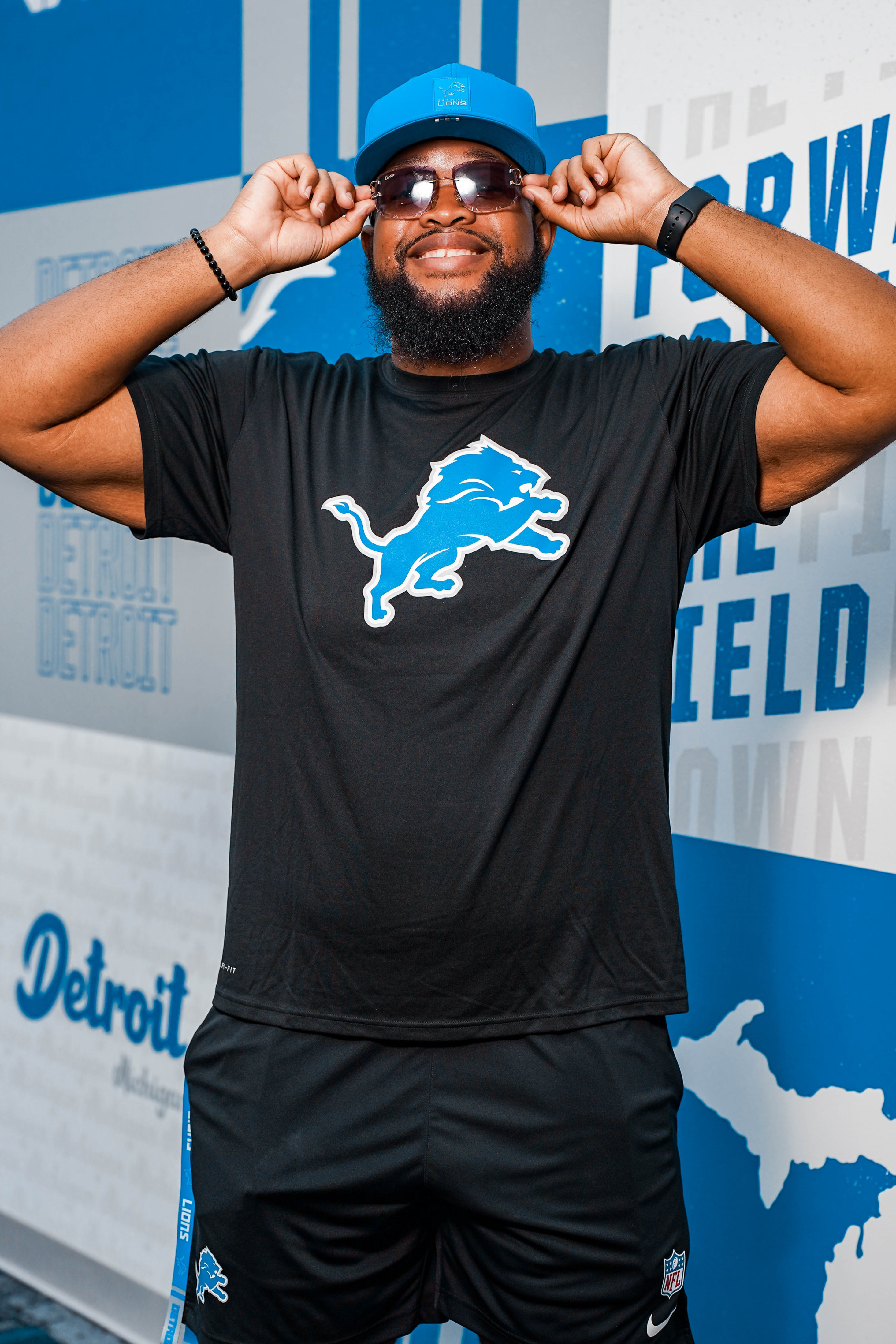 Headshot of Detroit Lions Drumline James D.