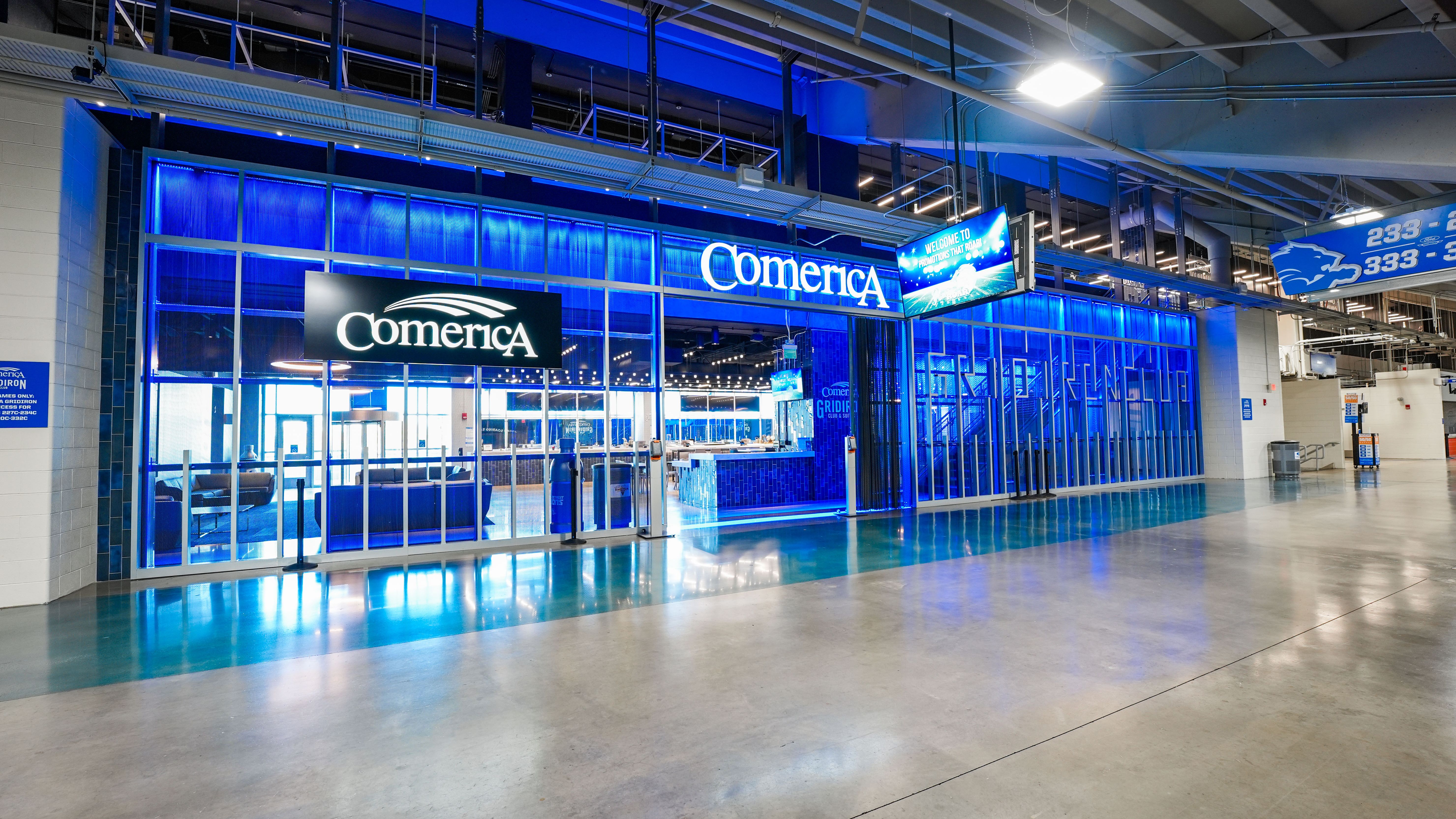 Front Entrance Concourse - Comerica Gridiron Club