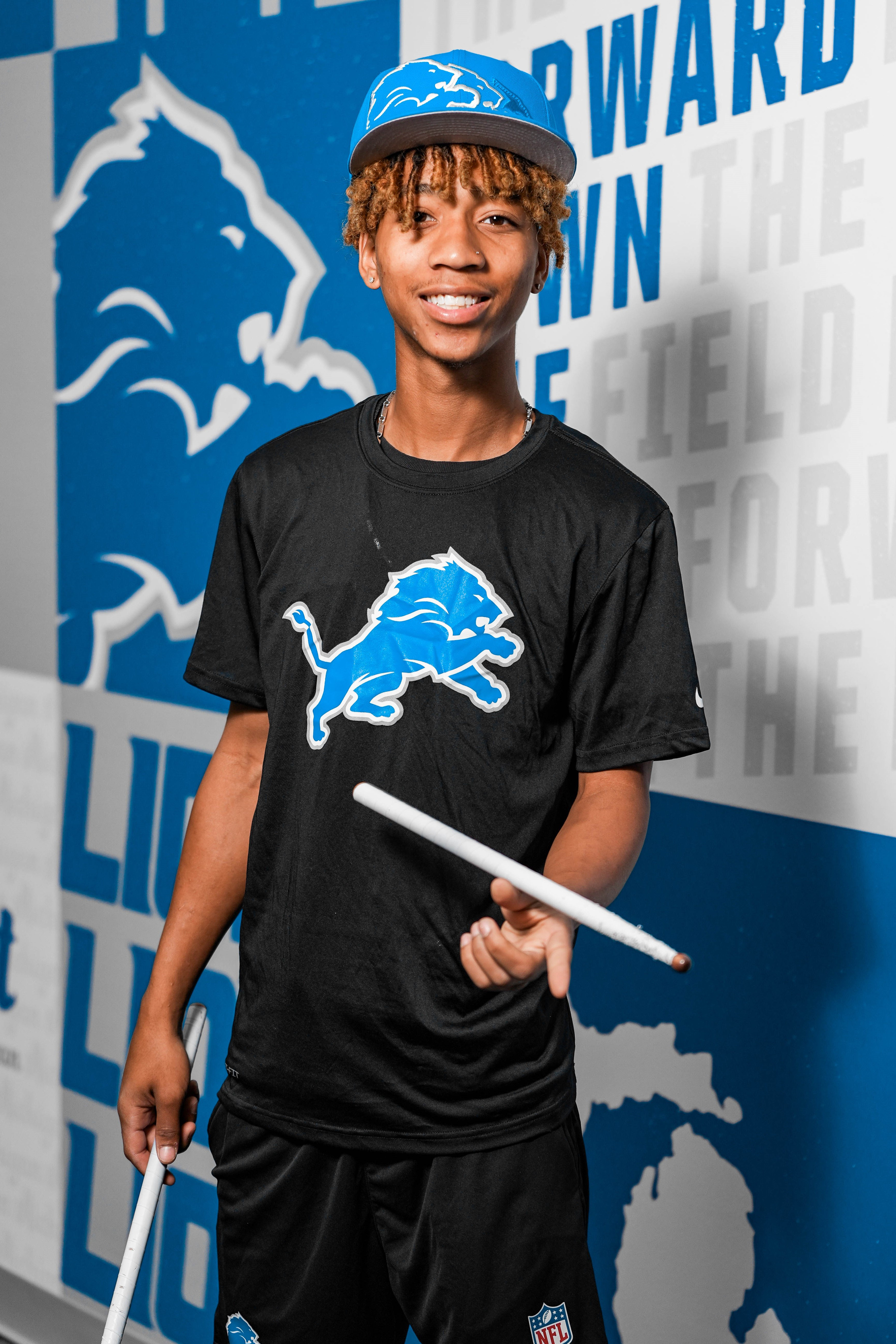 Headshot of Detroit Lions Drumline Dominic W.