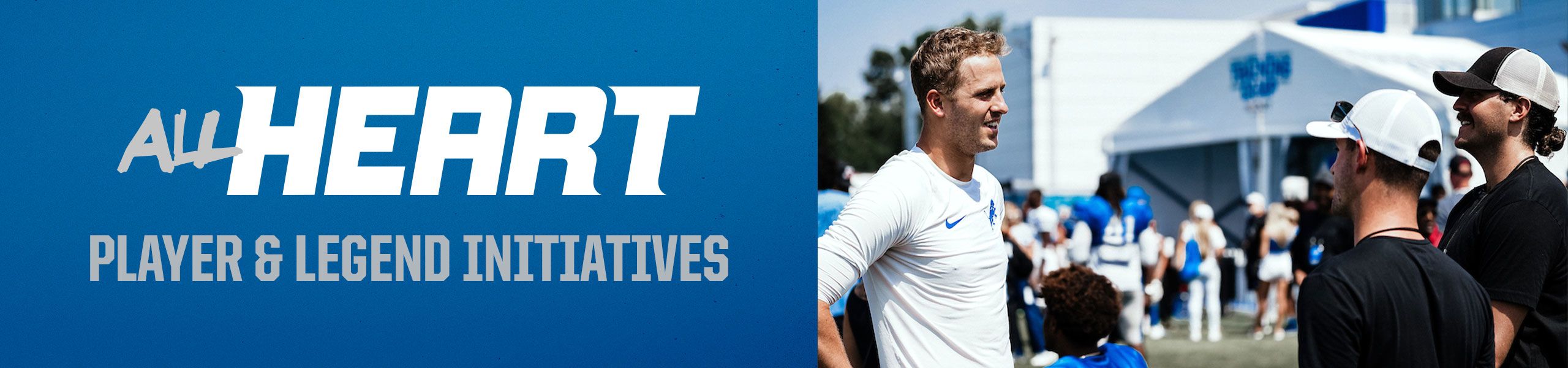 Detroit Lions Player Initiatives Header