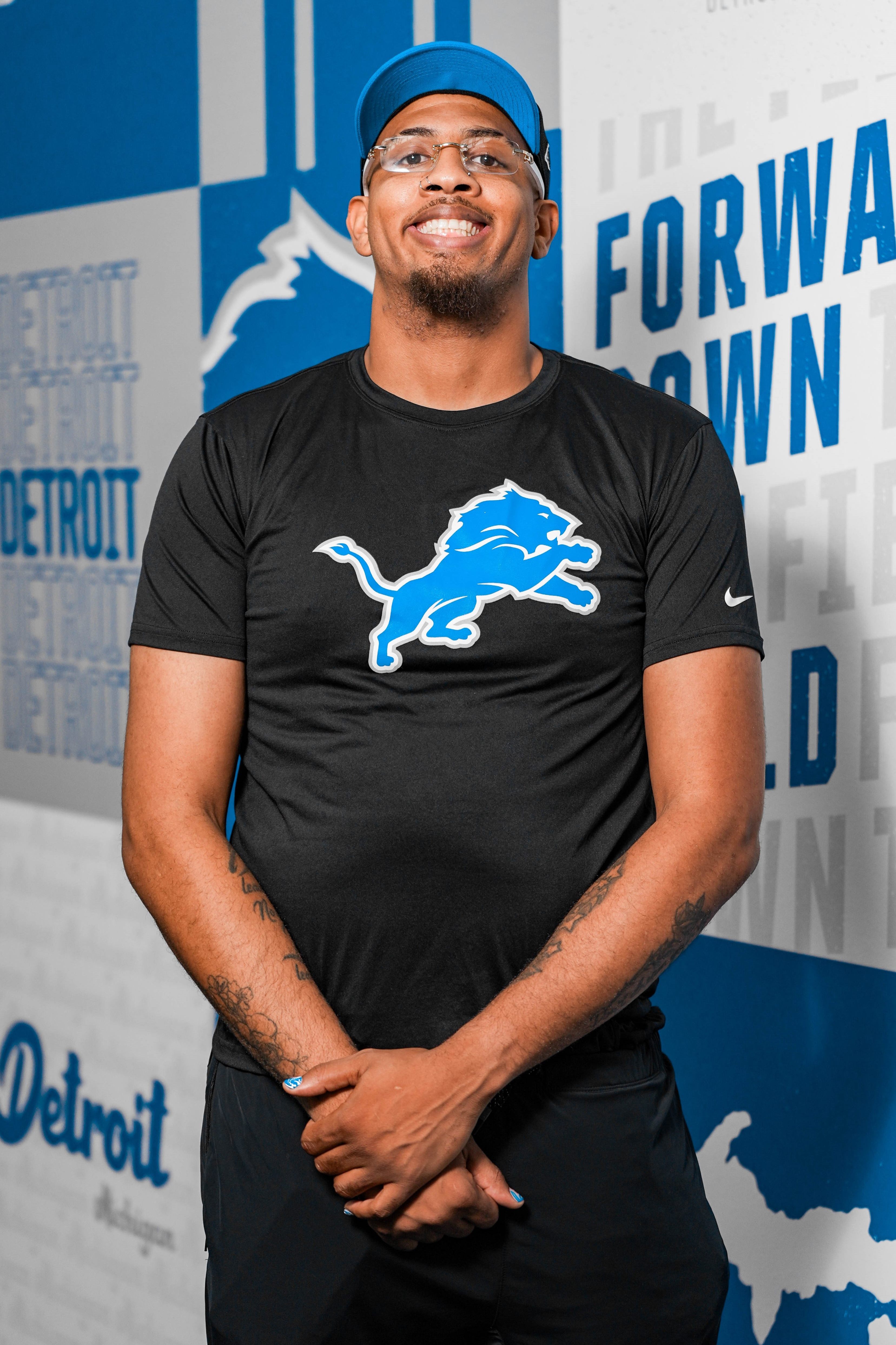 Headshot of Detroit Lions Drumline Calvin J.