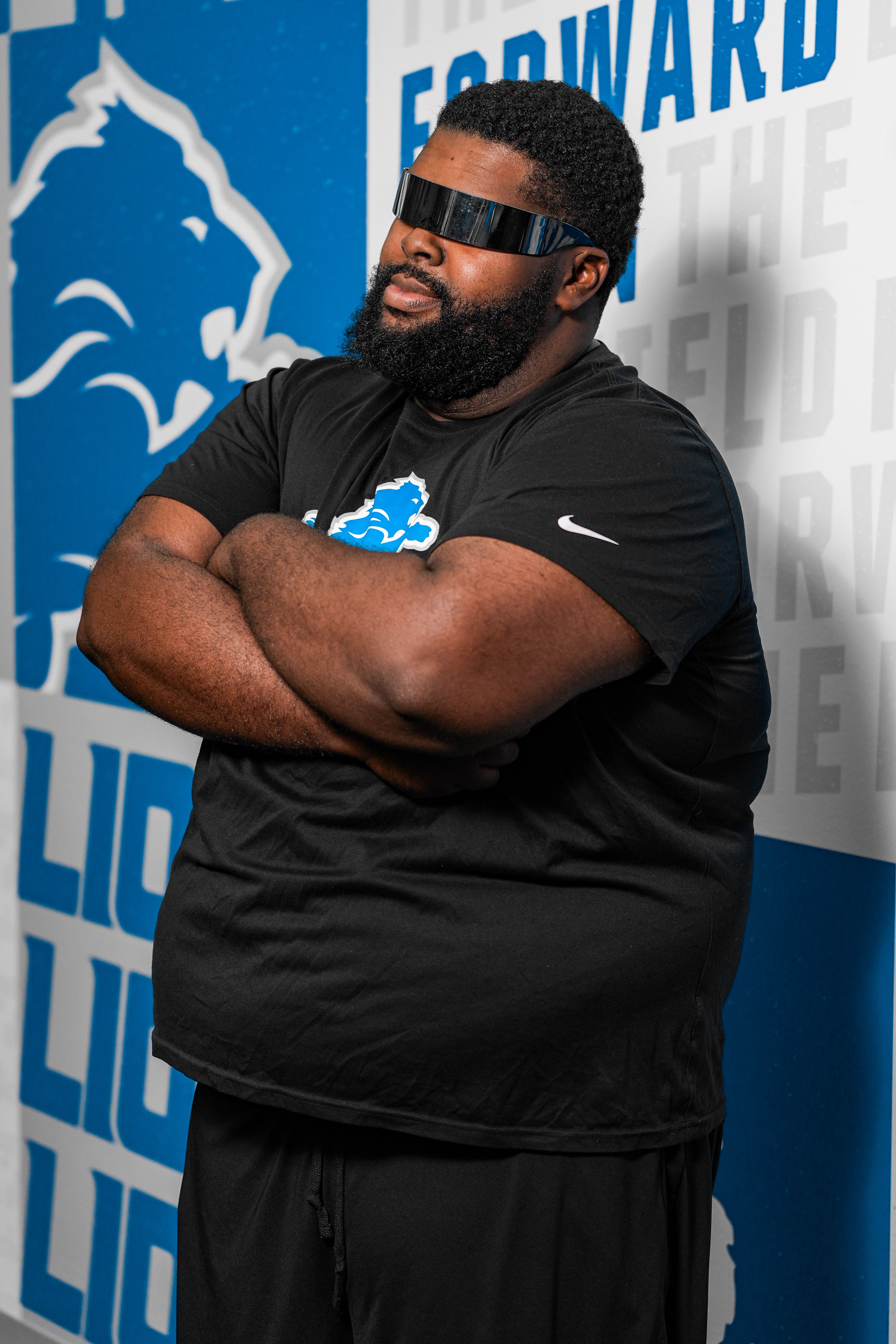 Headshot of Detroit Lions Drumline Malik J.