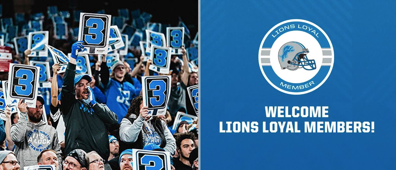 Lions Loyal Member Welcome Banner