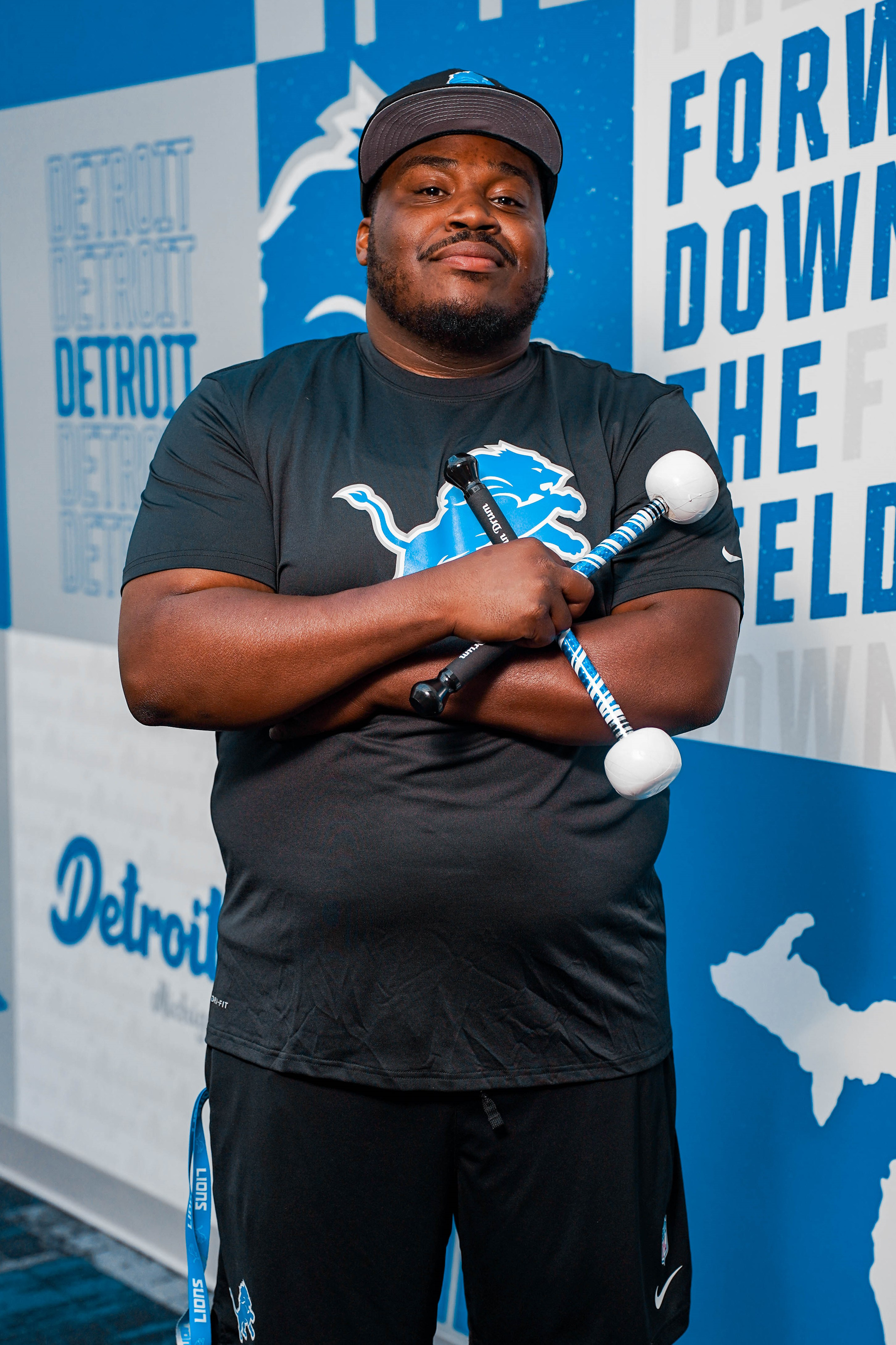 Headshot of Detroit Lions Drumline Brandon S.