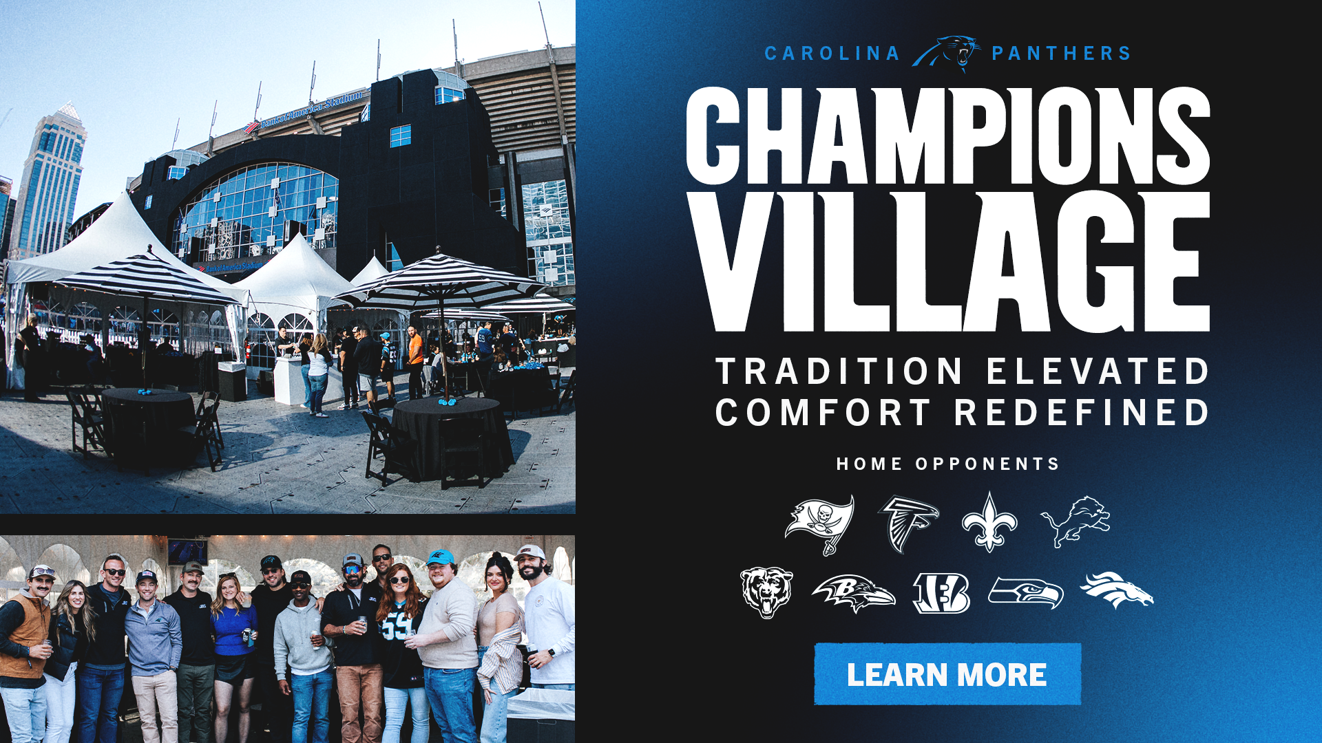 Champions Village Pregame Tailgate Tent & Ticket Packages