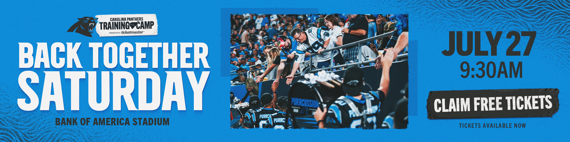 Panthers Back Together Saturday returns July 27!