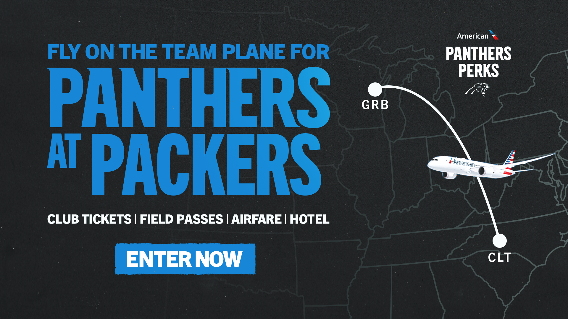 Fly on the Team Plane to Green Bay with American Airlines