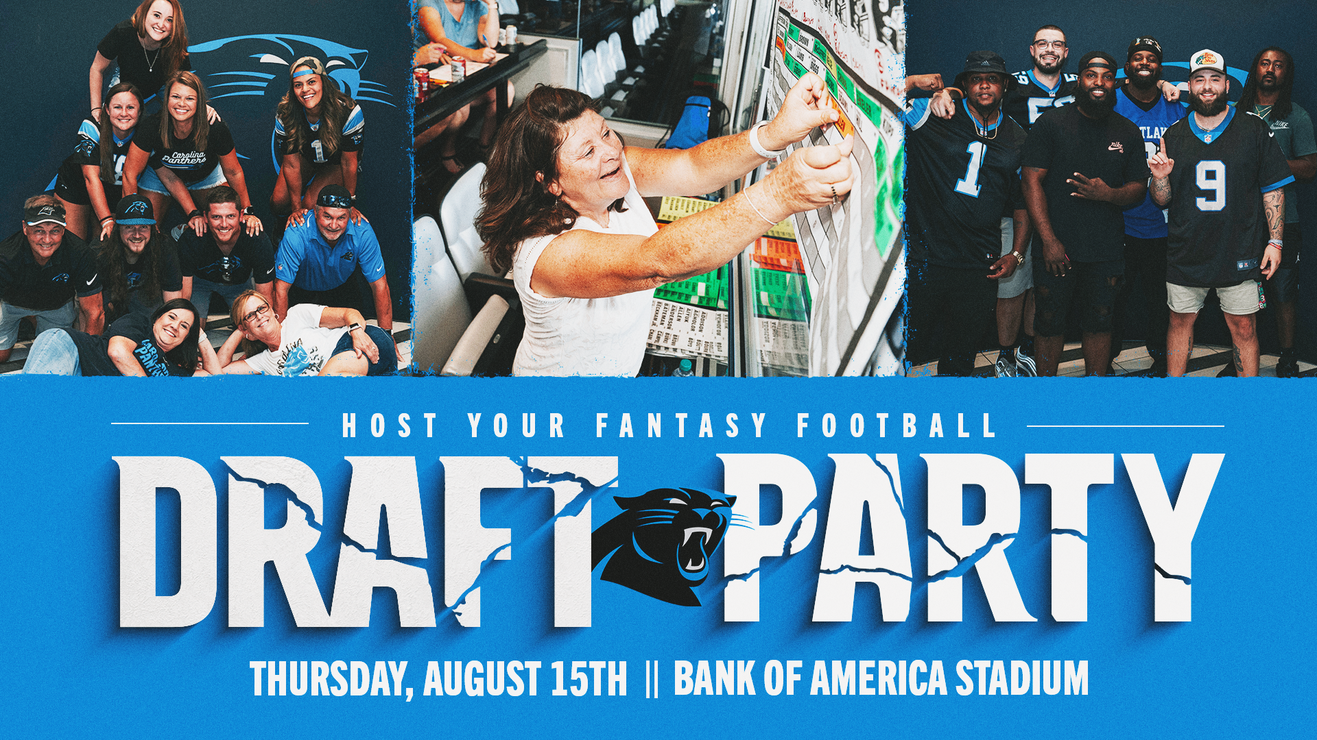 Host your Fantasy Football Draft at Bank of America Stadium!