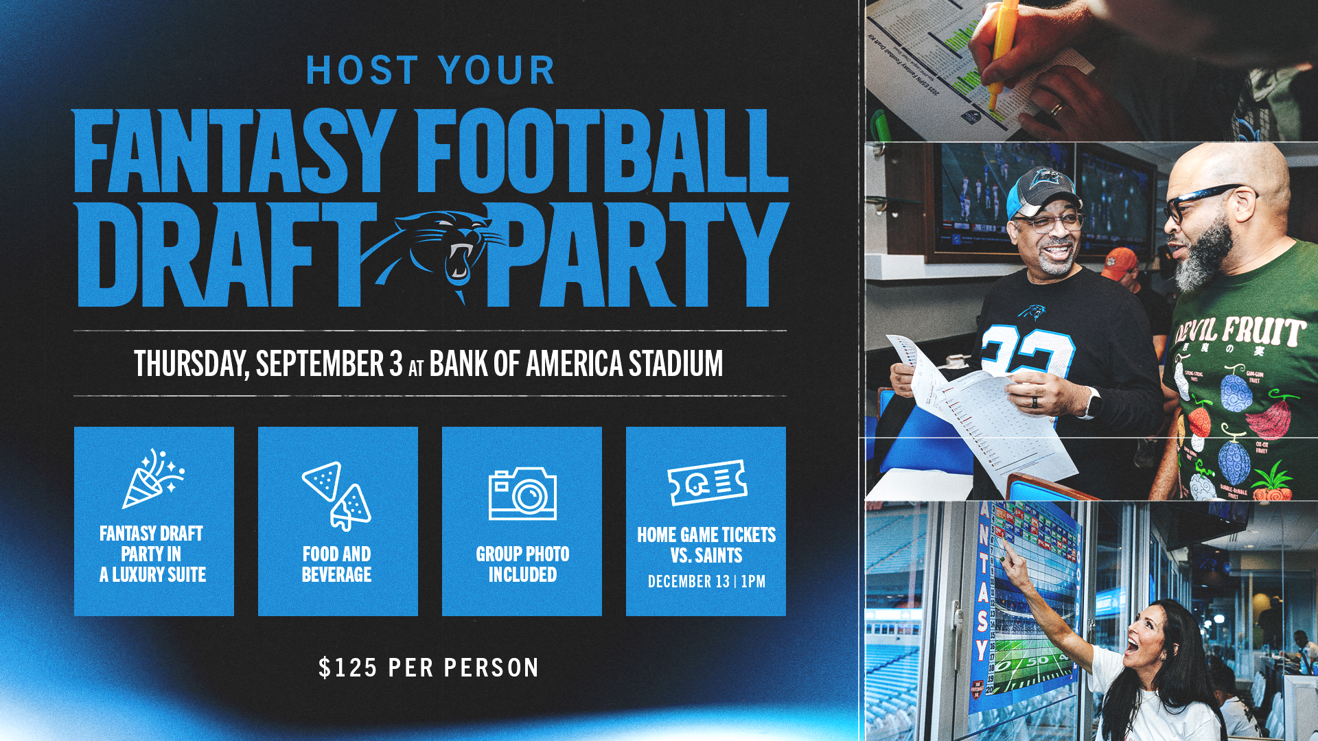 2026 Fantasy Draft Party Graphic with Benefits