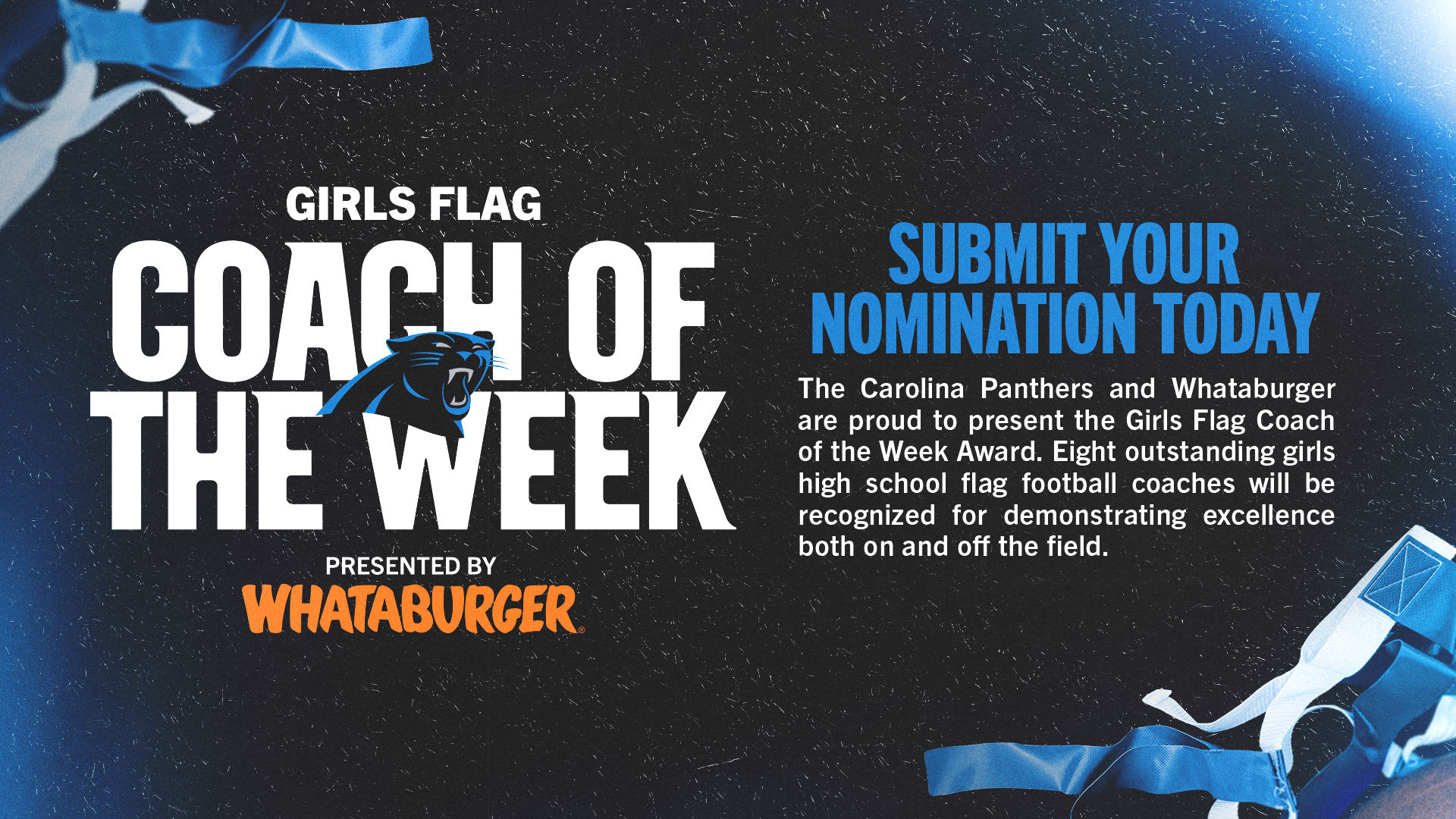 Girls Flag Coach of the Week presented by Whataburger®
