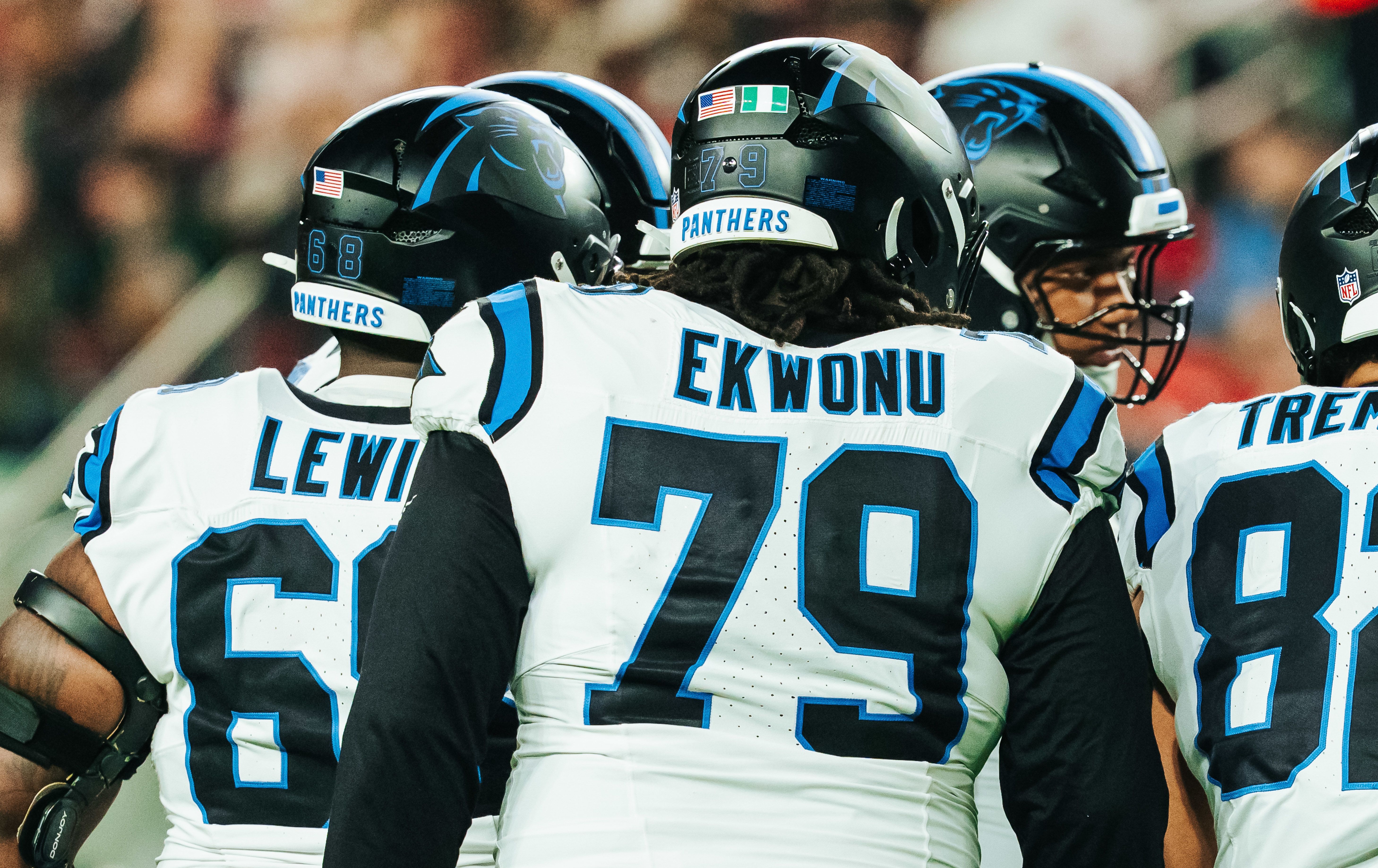 The Carolina Panthers face the San Francisco 49ers on Monday Night Football on Monday, Nov. 24, 2025 at Levi's Stadium in Santa Clara, CA.