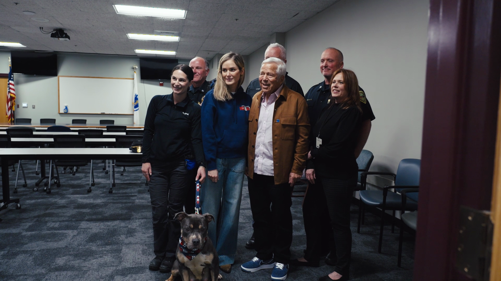 The Kraft Family and Wrentham PD Step In To Help An Abandoned Dog and Puppies In Need