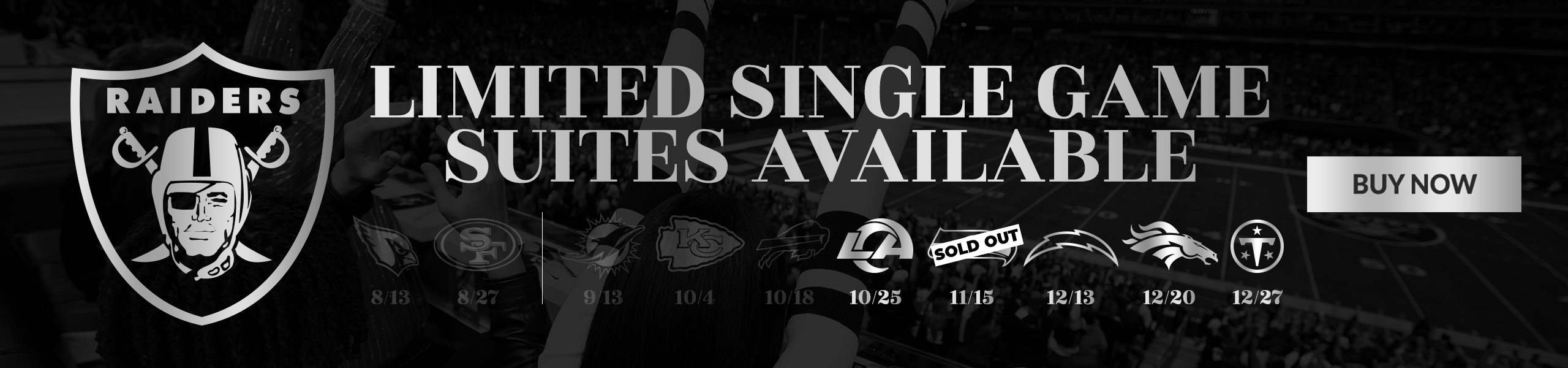 Limited Single Game Suites Available - Buy Now