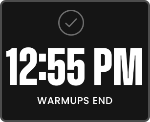 Warmups End