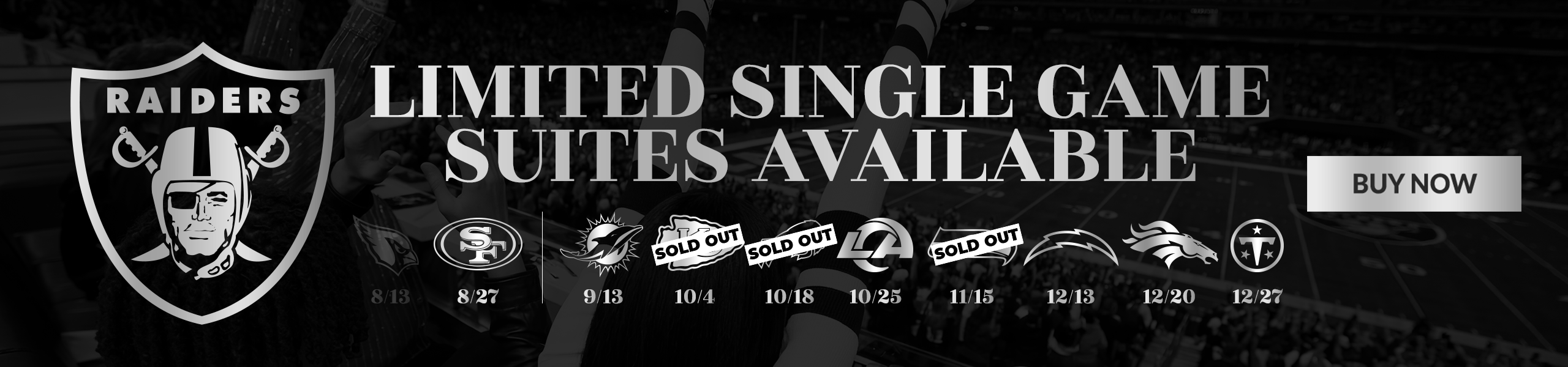 Limited Single Game Suites Available - Buy Now