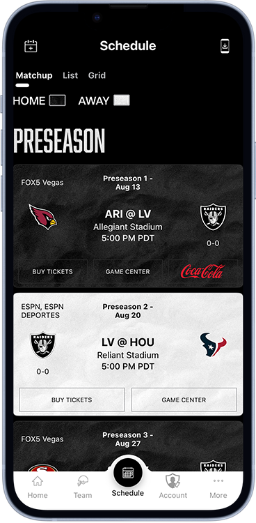Team Schedule