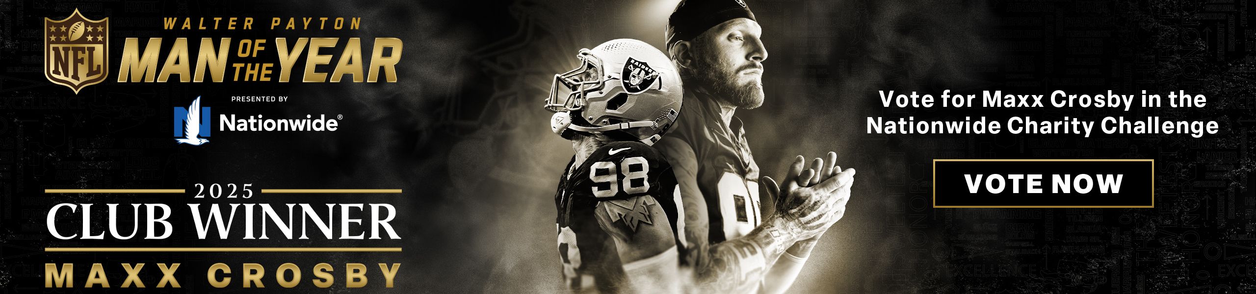 Walter Payton Man of the Year - Maxx Crosby - Vote Now