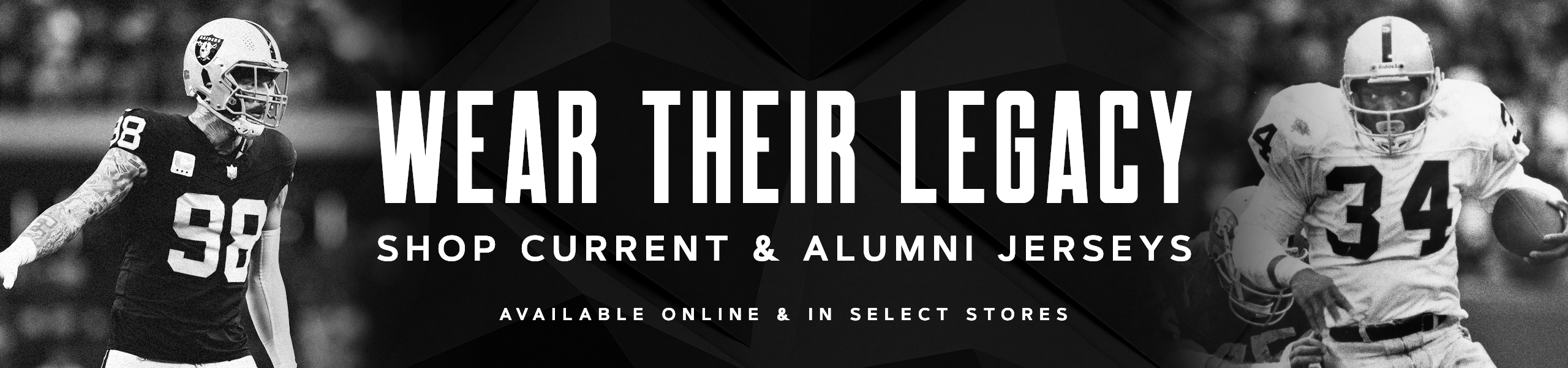 Wear their Legacy - Shop Current and Alumni Jerseys