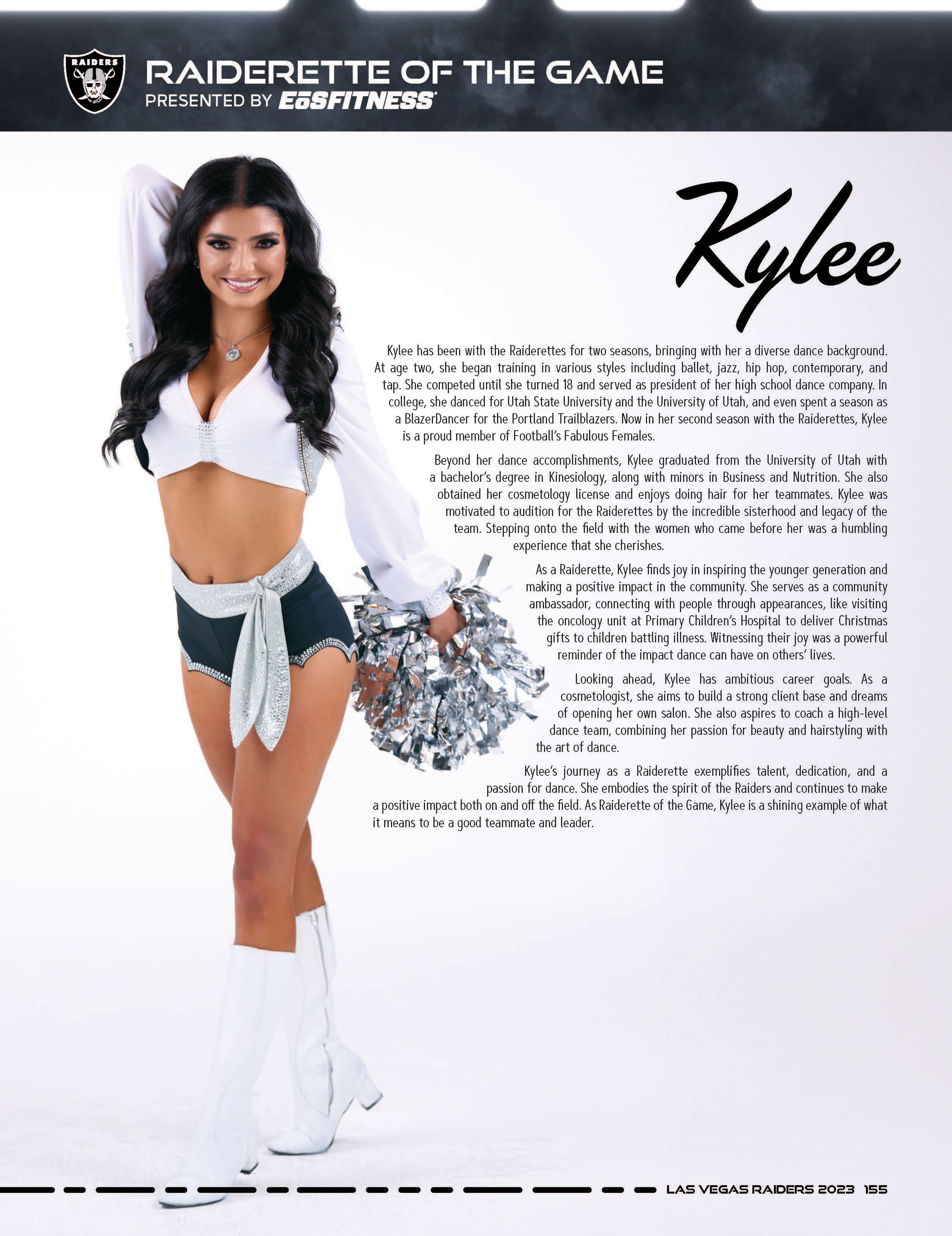 155_Raiderette Of the Game- Kylee