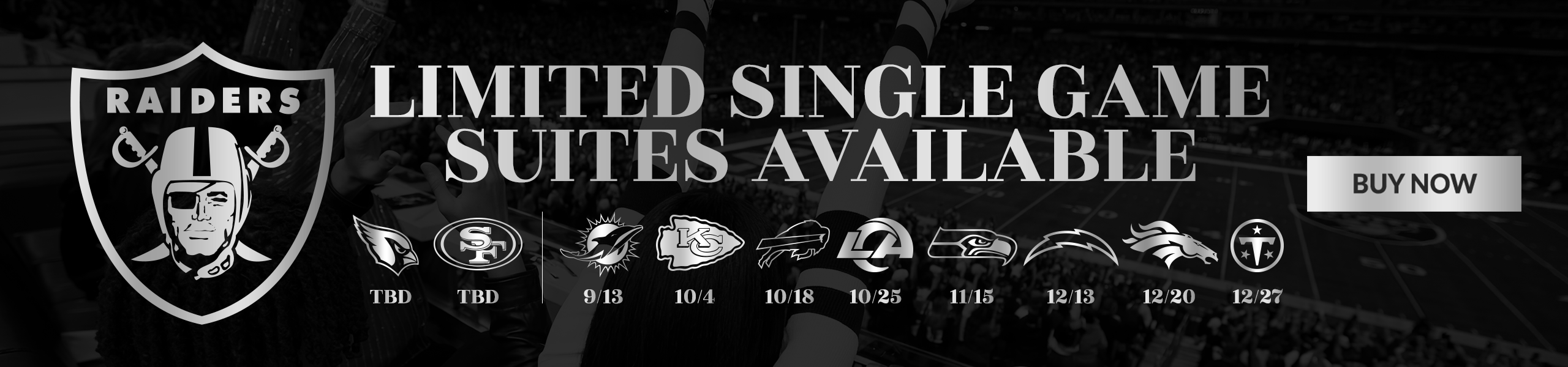 Limited Single Game Suites Available - Buy Now