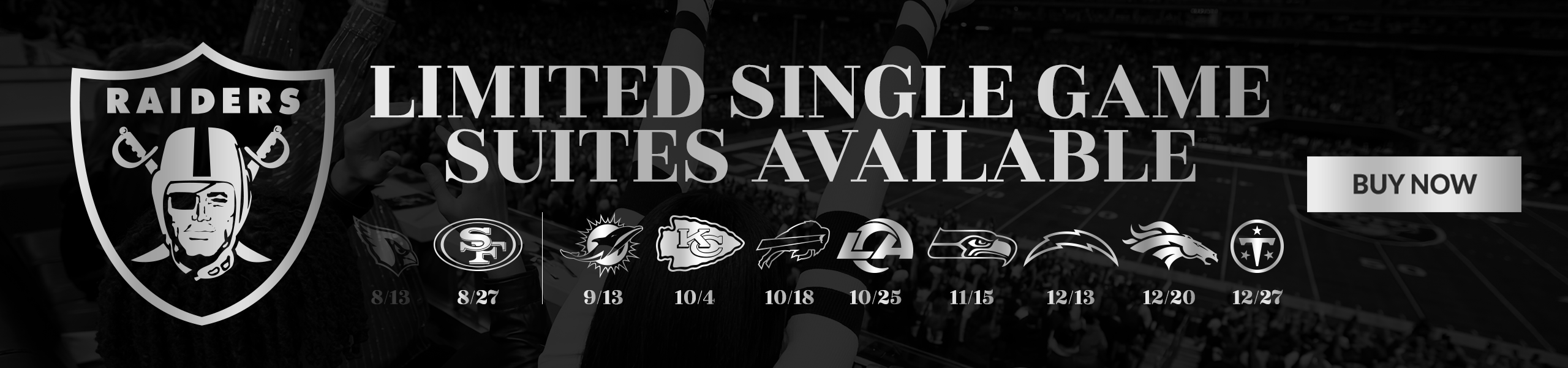 Limited Single Game Suites Available - Buy Now