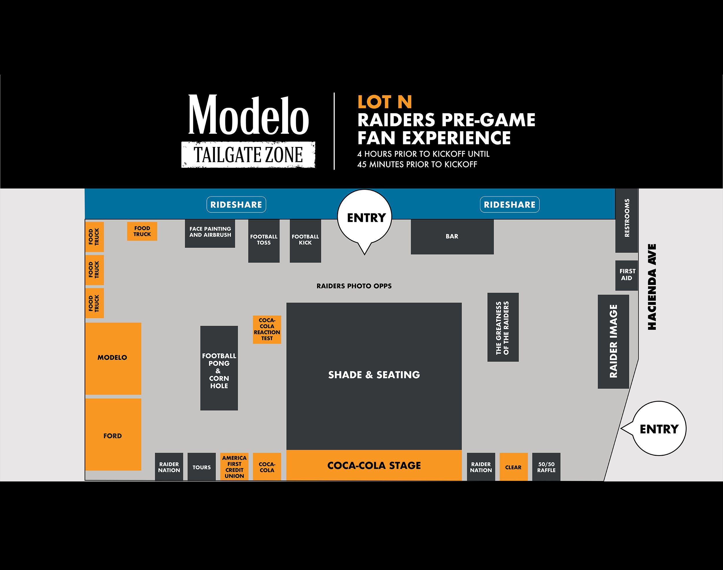 Modelo Tailgate Zone Map