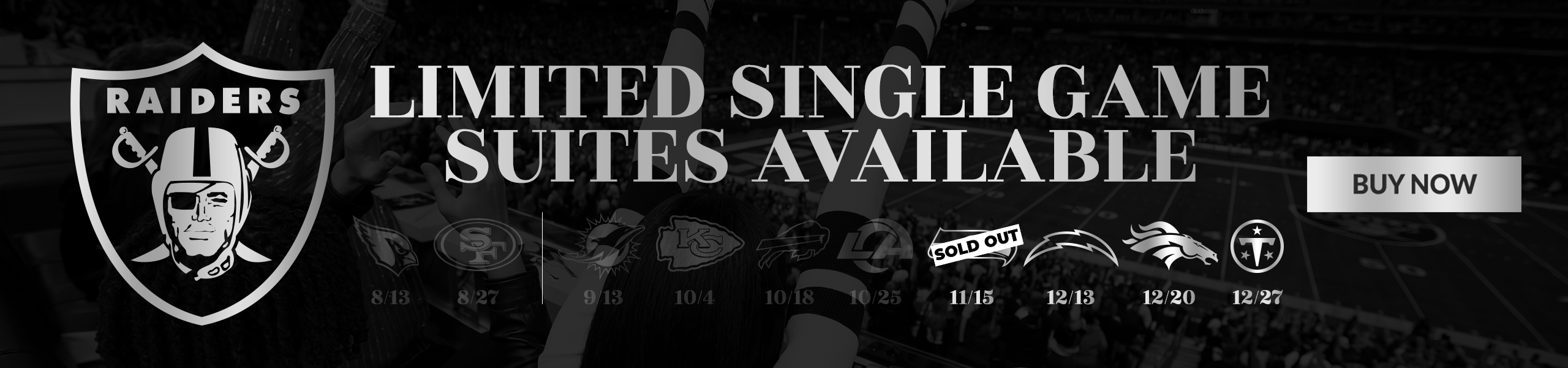 Limited Single Game Suites Available - Buy Now