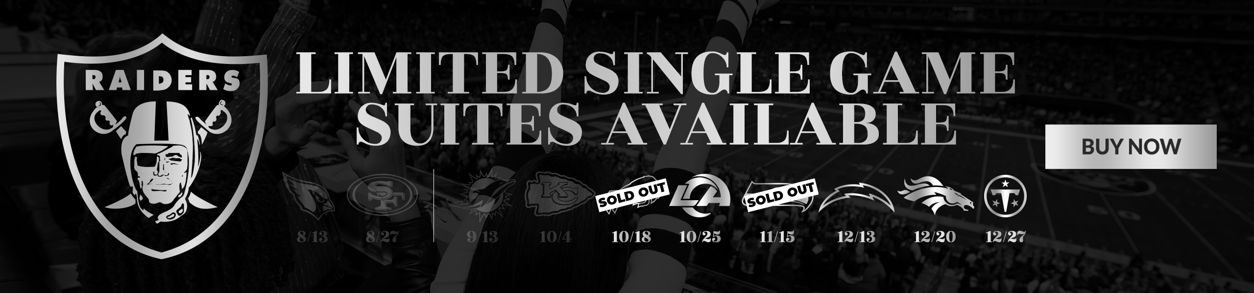 Limited Single Game Suites Available - Buy Now