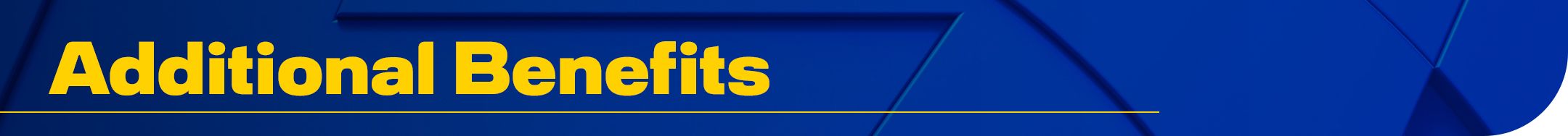 additional benefits banner