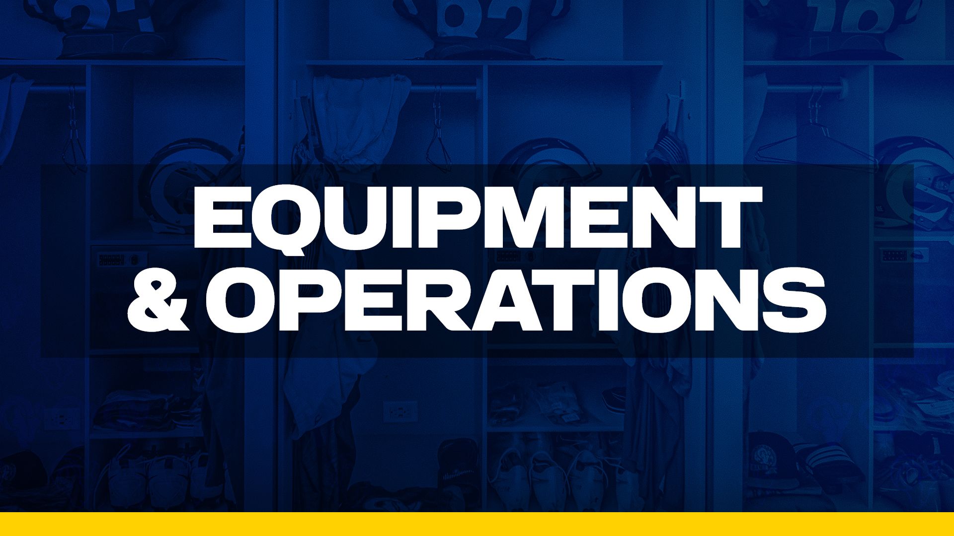 EQUIPMENT & OPERATIONS