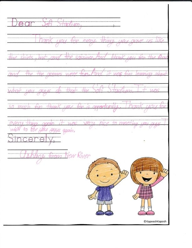 New River 4th & 5th Grade Thank you Notes copy