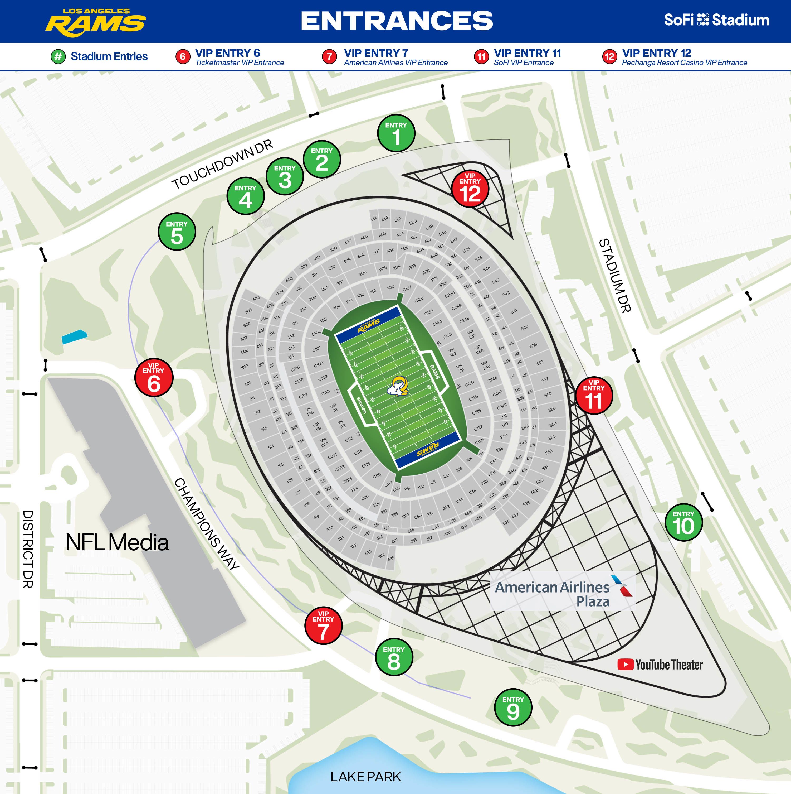 SoFi Stadium Entrances