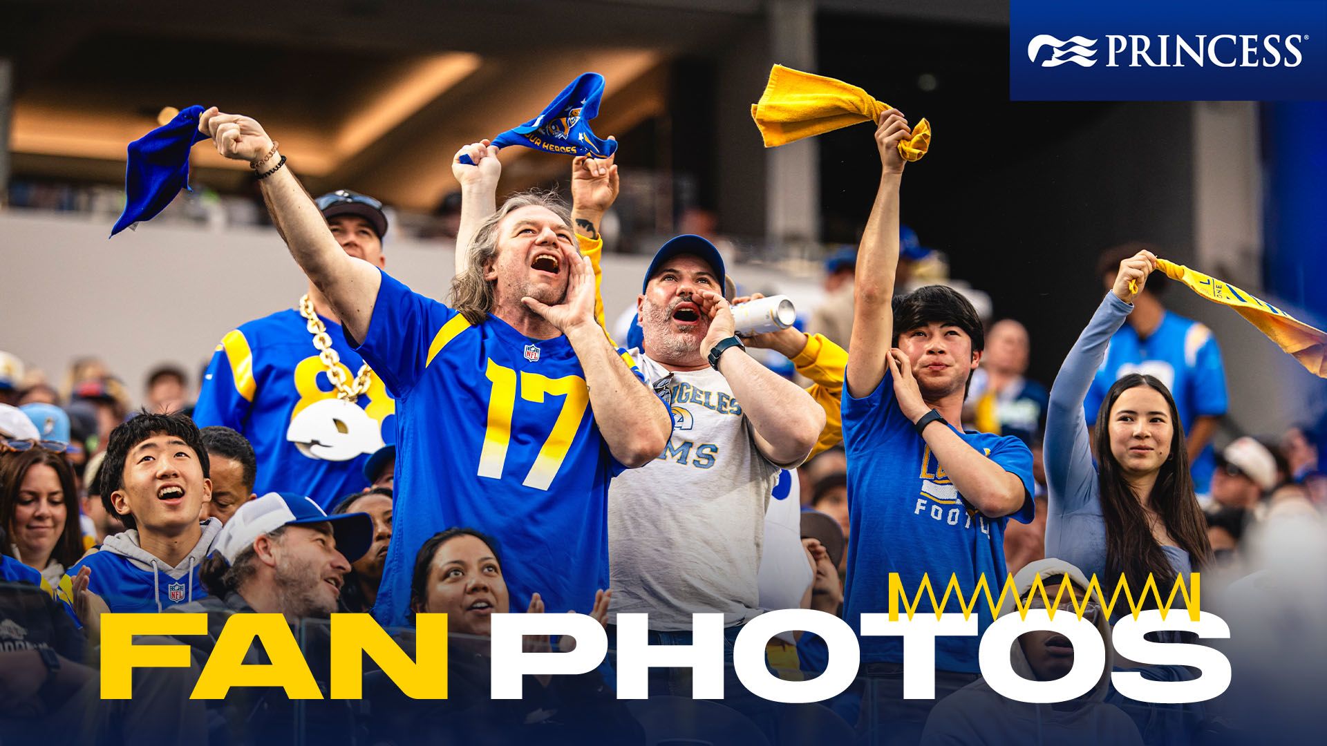 Look through some of the best Los Angeles Rams fan moments as they traveled and packed SoFi Stadium Stadium throughout the 2024 season to support their favorite team!
