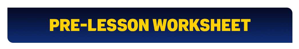 Pre Lesson worksheet alt