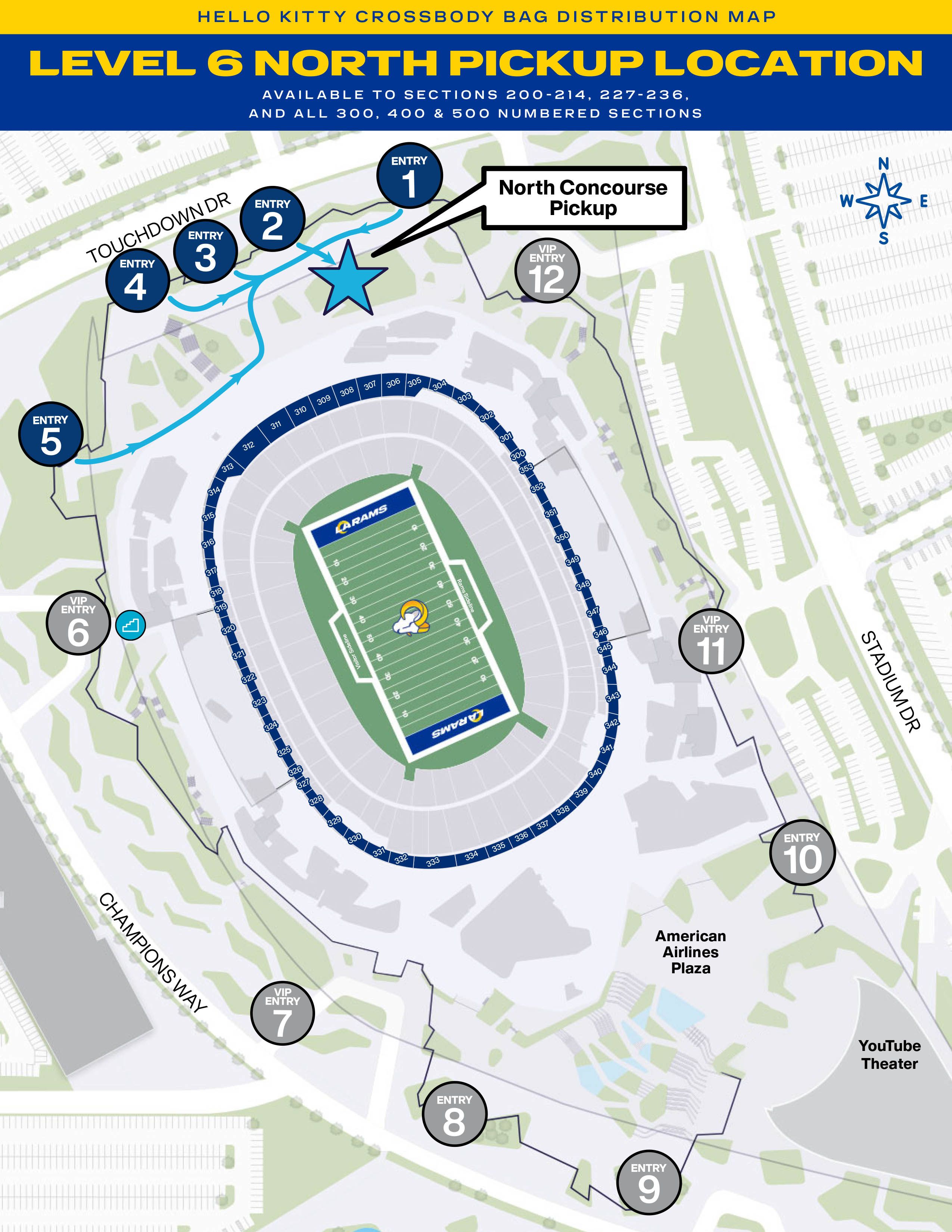 Level 6 North Pickup Location