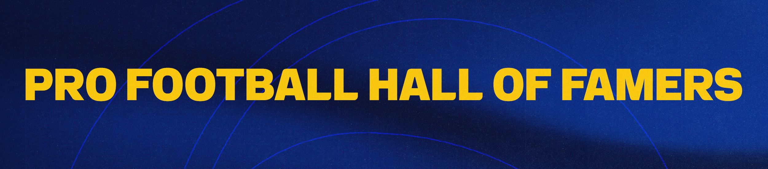Pro Football Hall of Famers header