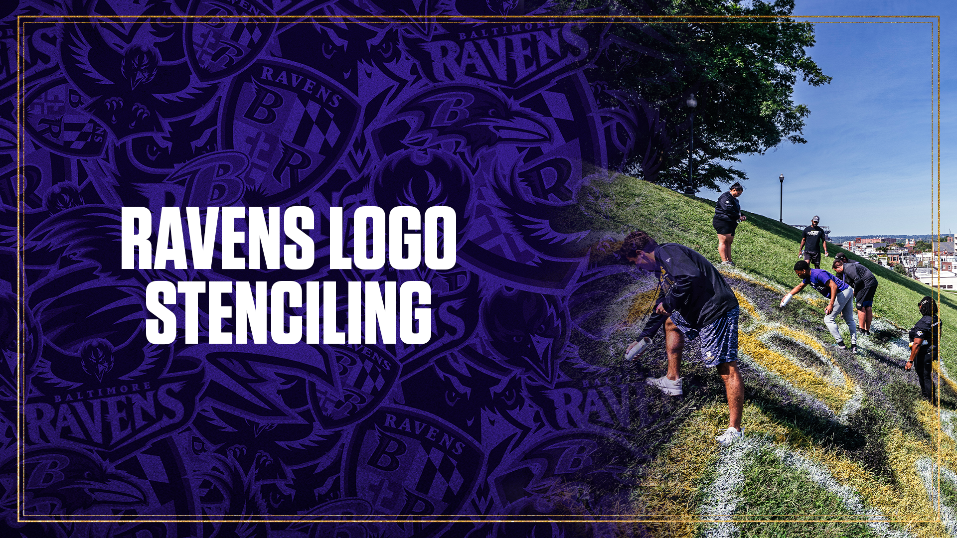 Ravens Logo Stencils