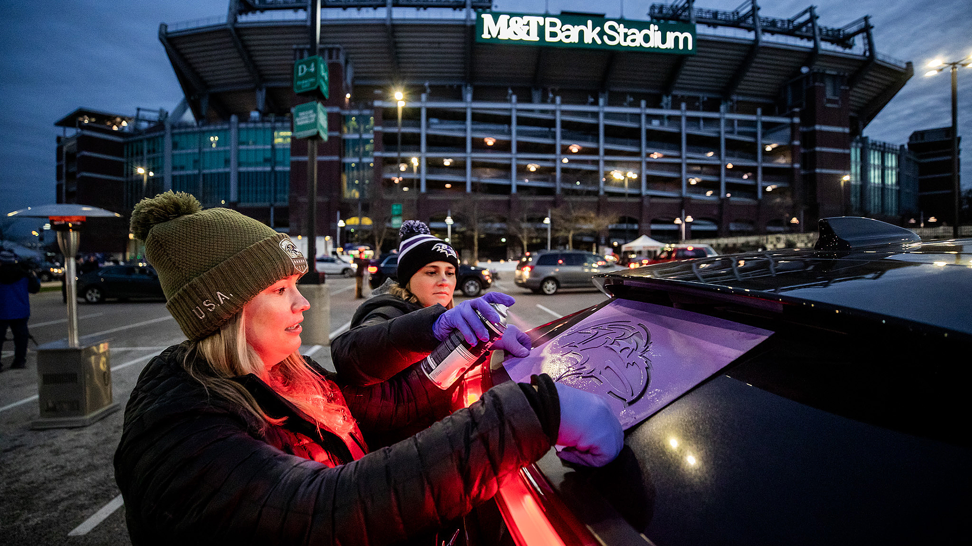 ravens car stenciling