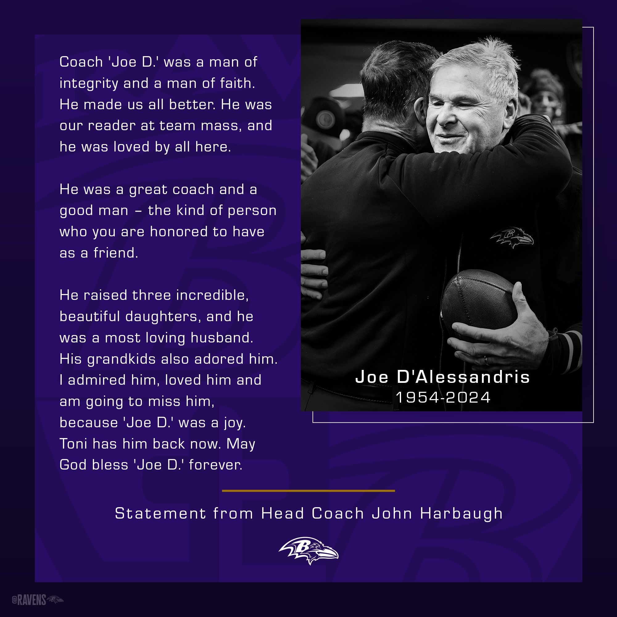 Image Kevin Zeitler image beautiful image beautiful image beautiful image beautiful - Remembering Coach Joe D'Alessandris | Baltimore Ravens ...