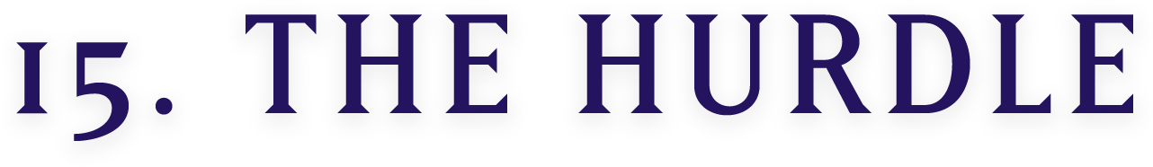 15. THE HURDLE