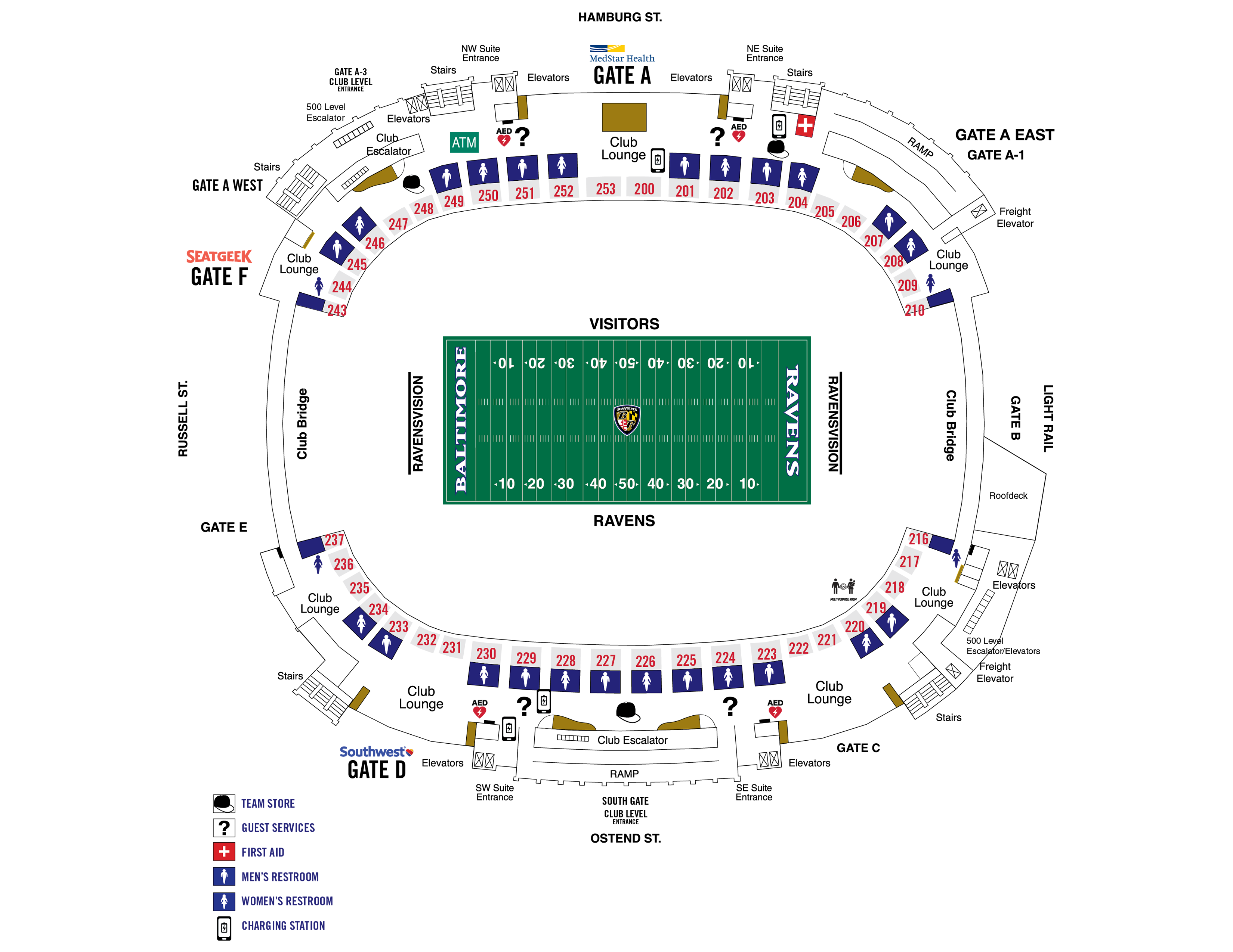 Club Level Diagram
