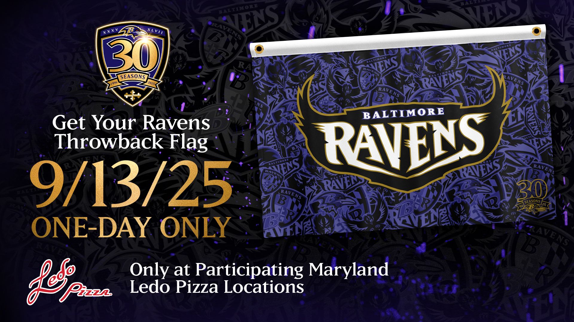 Ravens Throwback Flag